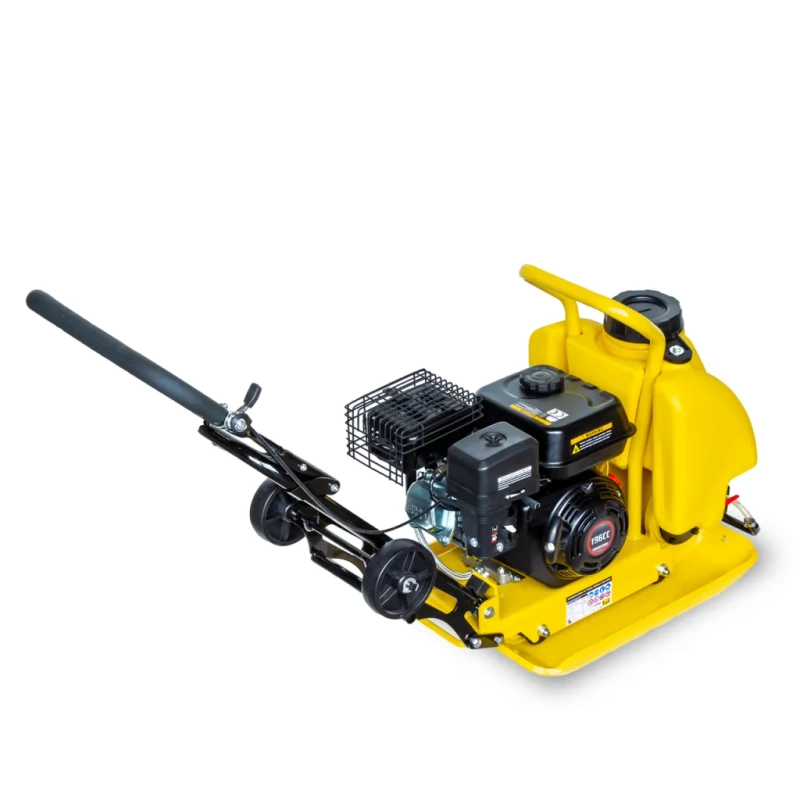 JEDNOKIERUNKOWA ZAGĘSZCZARKA VIBER SYSTEM 90KG (ZRASZACZ + MATA + PLATFORMA TRANSPORTOWA + OLEJ)