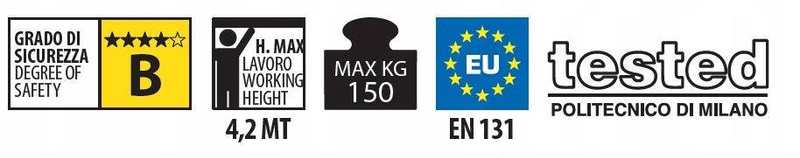 DRABINA PLATFORMA ROBOCZA FARAONE PLS3 3,10M