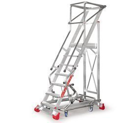 DRABINA MAGAZYNOWA JEZDNA FARAONE 4 STOPNIOWA 100/MFTS 2,96M