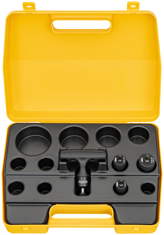 REMS KALIGRAT E ZESTAW DO KALIBROWANIA I GRATOWANIA ZEWNĘTRZNEGO I WEWNĘTRZNEGO RUR Ø 14–63 MM SET 16×2+20×2+25×2,5/26×3