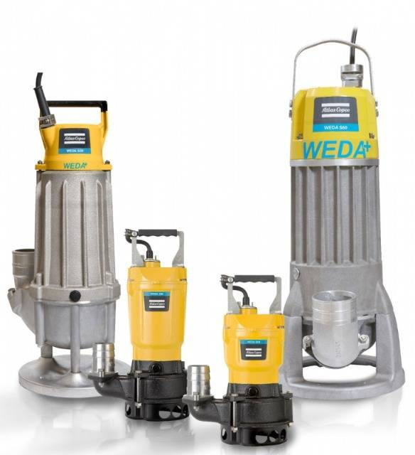 POMPA ZATAPIALNA DO SZLAMU ATLAS COPCO WEDA S 30/3 N FS