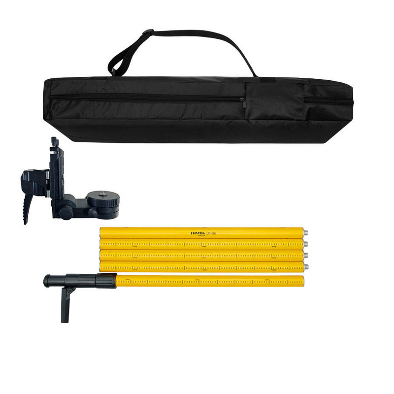 ZIELONY MULTILASER KRZYŻOWY NIVEL SYSTEM CL2G (2x360°) BLUETOOTH + SKRĘCANA TYCZKA ROZPOROWA LP-36