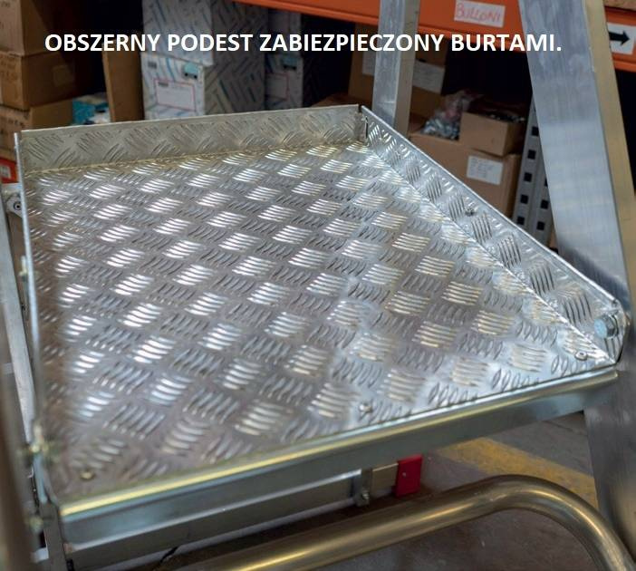 DRABINA MAGAZYNOWA JEZDNA 100/MFT.7 FARAONE 2,97M