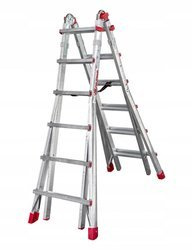 DRABINA TELESKOPOWA SKŁADANA FARAONE SUPER TELES MOD. TELES.T5S. 4.28M + STABILIZATOR