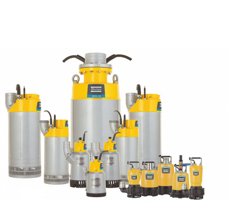 POMPA ZATAPIALNA WODY BRUDNEJ ATLAS COPCO WEDA D 10/3 N BSP FS