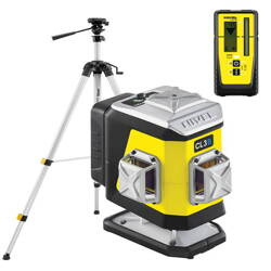 NIEBIESKI MULTILASER KRZYŻOWY NIVEL SYSTEM CL3B (3x360°) BLUETOOTH + STATYW SJJ-M1 EX + CZUJNIK LASEROWY RD800