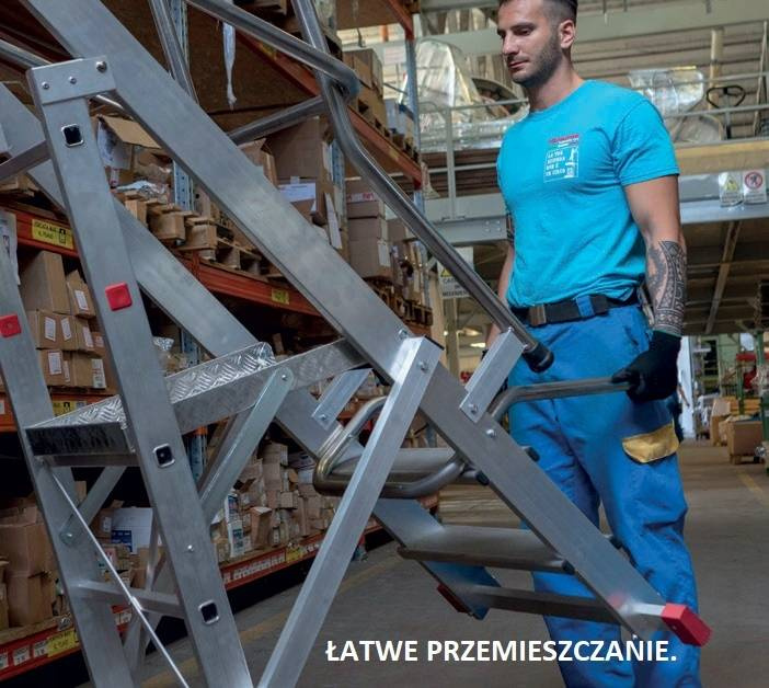 DRABINA MAGAZYNOWA JEZDNA 275/MFT.7 FARAONE 4,11M