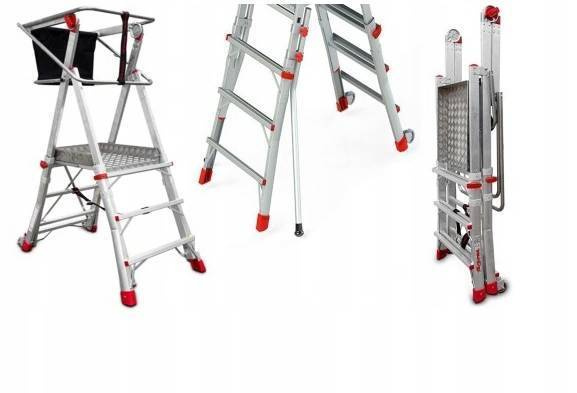 DRABINA PLATFORMA ROBOCZA FARAONE PLS6.7 4,45M + STABILIZATOR