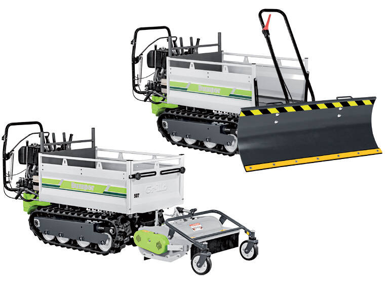 MINIWYWROTKA WOZIDŁO BUDOWALNE GRILLO DUMPER 507 (KOHLER, DIESEL, 7,5 KM, ROZRUSZNIK ELEKTRYCZNY)