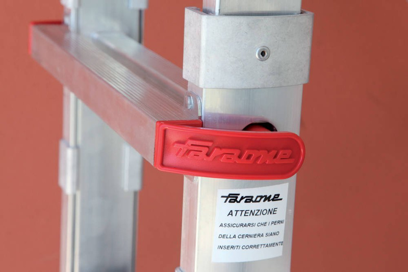 DRABINA TELESKOPOWA SKŁADANA FARAONE SUPER TELES MOD. TELES.T5S. 4.28M + STABILIZATOR