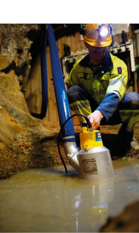 POMPA ZATAPIALNA WODY BRUDNEJ ATLAS COPCO WEDA D 10/1 N