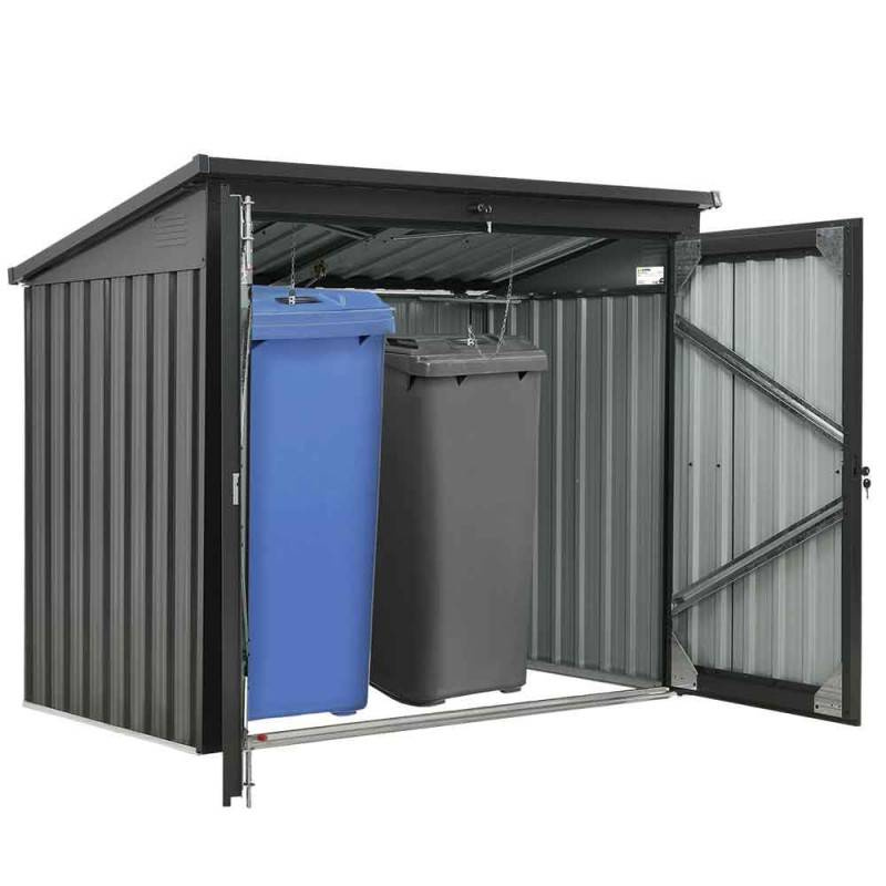 METALOWA ZABUDOWA OBUDOWA NA KOSZE NA ŚMIECI ZIPPERZI-MTB2