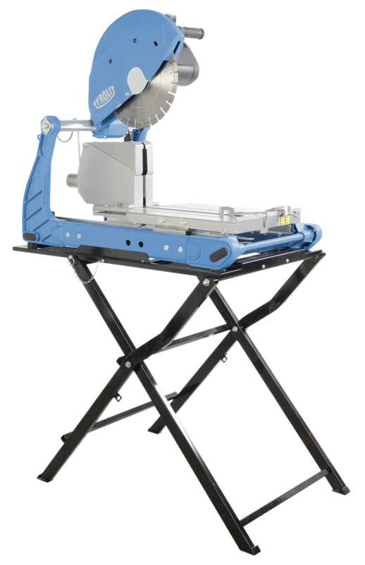 ELEKTRYCZNA BEZPYŁOWA PRZECINARKA STOLIKOWA TYROLIT CSE350D (DŁUGOŚĆ CIĘCIA 400 MM, GŁĘBOKOŚĆ CIĘCIA 125 MM)