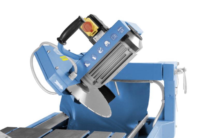 ELEKTRYCZNA PRZECINARKA STOLIKOWA TYROLIT TBE400 (DŁUGOŚĆ CIĘCIA 600 MM, GŁĘBOKOŚĆ CIĘCIA 125 MM)