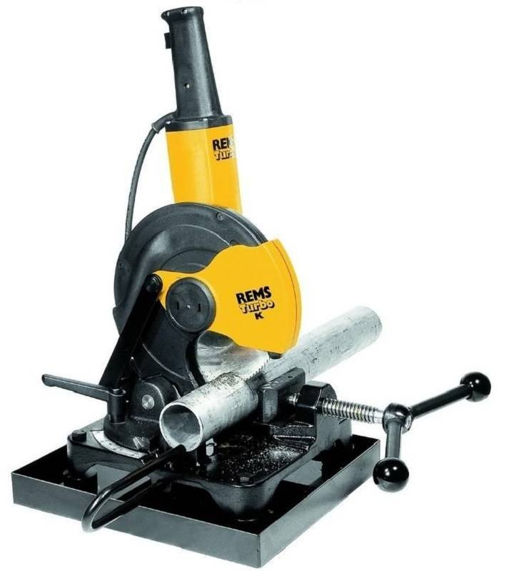 ELEKTRYCZNA PILARKA TARCZOWA DO RUR REMS TURBO K PODSTAWA + TARCZA