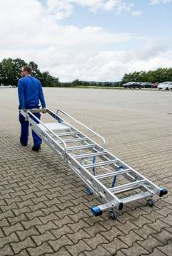 DRABINA WOLNOSTOJĄCA SKŁADANA Z DUŻĄ PLATFORMĄ KRAUSE STABILO 7 STOPNIOWA (WYS. ROBOCZA 3,65 M)