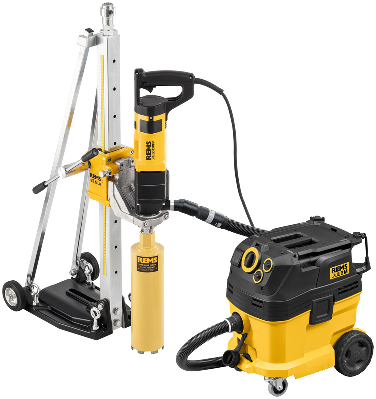 ELEKTRYCZNA WIERTNICA RDZENIOWA REMS PICUS DWP SET TITAN W ZESTAWIE ZE STOJAKIEM I NARZĘDZIAMI