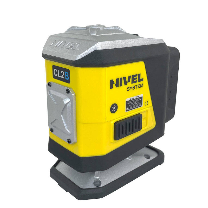 NIEBIESKI MULTILASER KRZYŻOWY NIVEL SYSTEM CL2B (2x360°) BLUETOOTH + SKRĘCANA TYCZKA ROZPOROWA LP-36