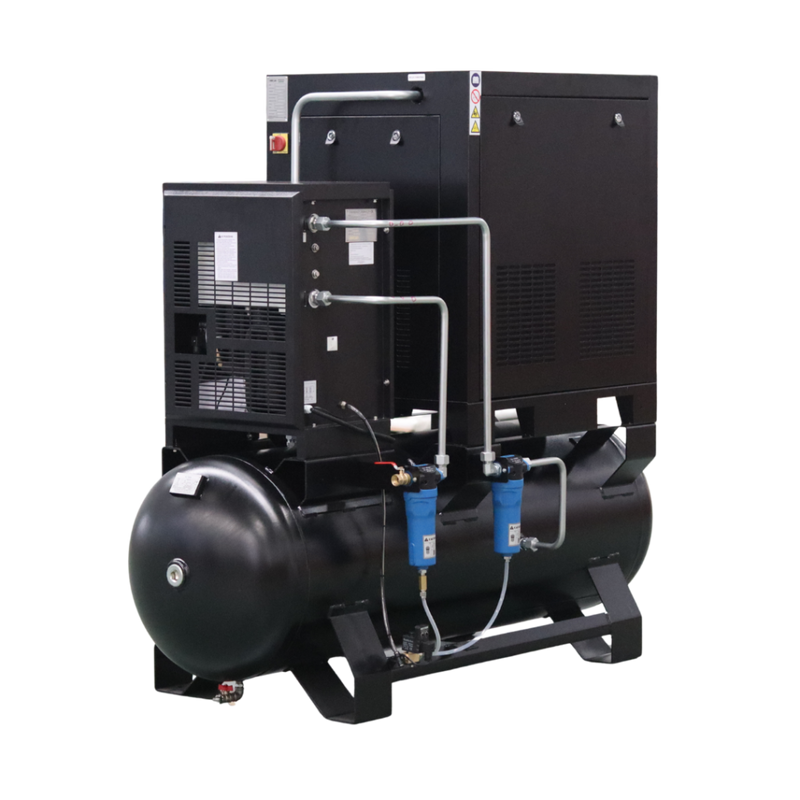 KOMPRESOR POWIETRZA ŚRUBOWY VIBER-SYSTEM INV11-500 Z OSUSZACZEM I FALOWNIKIEM