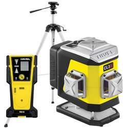 CZERWONY MULTILASER KRZYŻOWY NIVEL SYSTEM CL3R (3x360°) BLUETOOTH + STATYW SJJ-M1 EX + CZUJNIK CLS-5
