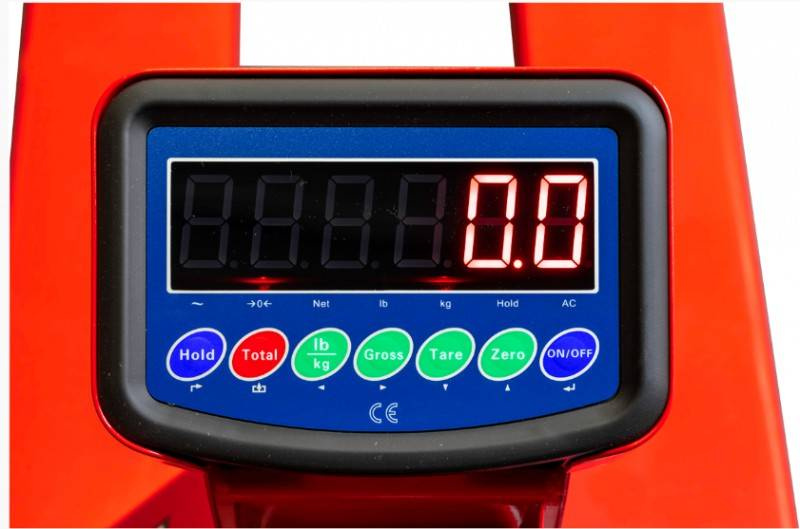 WÓZEK PALETOWY Z WAGĄ HOLZMANN HUB25KG