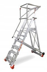 DRABINA MAGAZYNOWA FARAONE 12 STOPNIOWA 350/SMT 4,71M