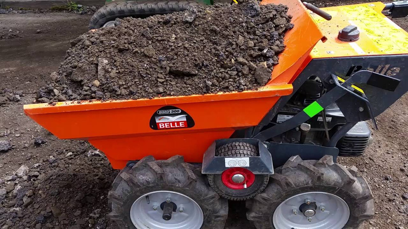 WOZIDŁO BUDOWLANE MINIWYWROTKA 4X4 BELLE MINIDUMPER (Z KOŁAMI UNOSZĄCYMI)