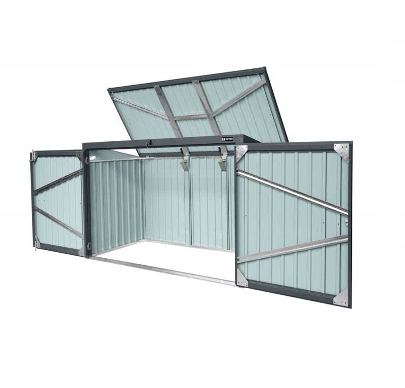 METALOWA ZABUDOWA OBUDOWA NA KOSZE NA ŚMIECI ZIPPER ZI-MTB3