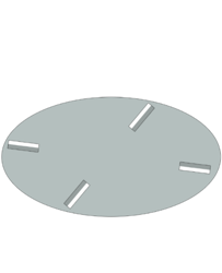 TALERZ ZACIERAJĄCY 600 MM / 4Z. DO ZACIERACZEK KREBER K-600 R4