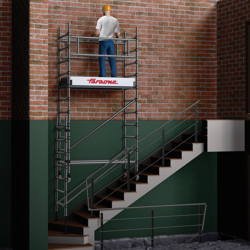 RUSZTOWANIE POJEDYNCZE JEZDNE FARAONE TOP FLEX 75x160 CM S160XS-54 6,08 M