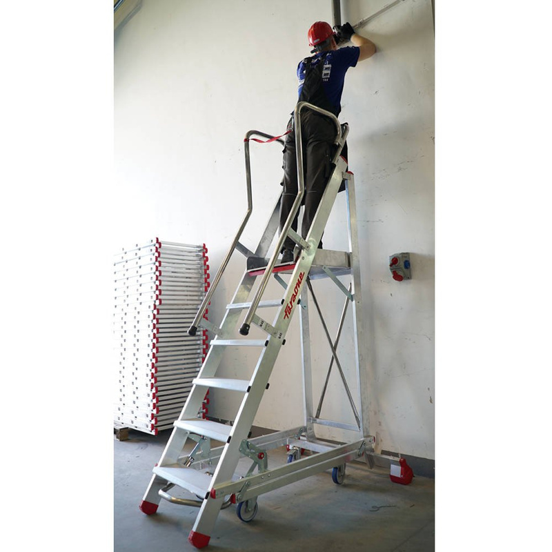 DRABINA MAGAZYNOWA PRZEJEZDNA SAMOBLOKUJĄCA FARAONE 125/SMLT 3,21M