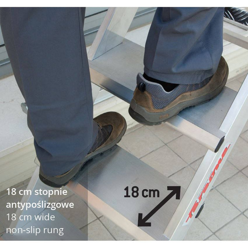 SCHODY PROFESJONALNE DLA BUDOWNICTWA I PRZEMYSŁU FARAONE CM50.04 2,68M