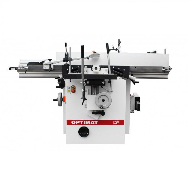 MASZYNA WIELOCZYNNOŚCIOWA, 5-FUNKCYJNA Z WAŁEM SPIRALNYM OPTIMAT RAPTOR C3-F5 (STRUGARKA, GRUBOŚCIÓWKA, WIERTARKA, PIŁA TARCZOWA, FREZARKA)