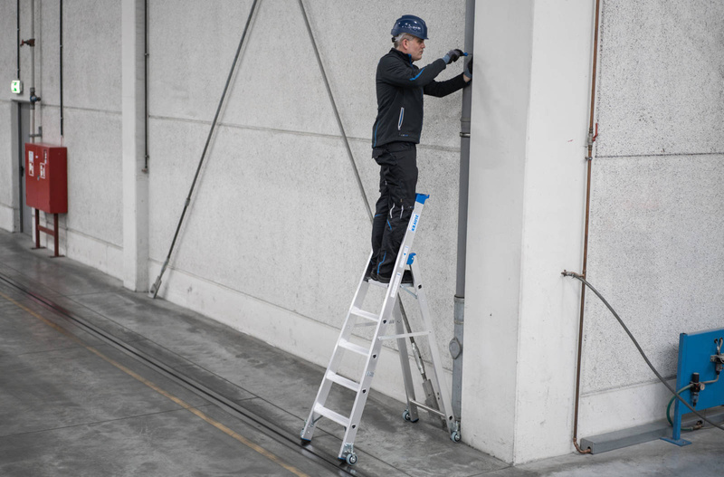 DRABINA WOLNOSTOJĄCA SKŁADANA JEZDNA KRAUSE STABILO 10 STOPNIOWA (WYS. ROBOCZA 4,35 M)