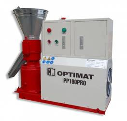 PELECIARKA GRANULATOR PASZY PELETU OPTIMAT PP100PRO Z OBUDOWĄ 100 KG/H - Ø120 MM 230 V
