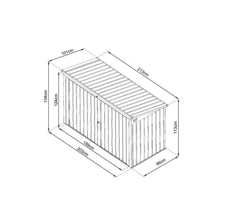 METALOWA ZABUDOWA OBUDOWA NA KOSZE NA ŚMIECI ZIPPER ZI-MTB3