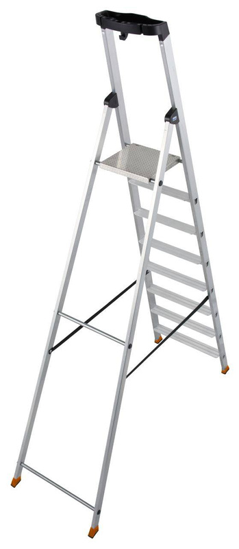 DRABINA WOLNOSTOJĄCA SKŁADANA KRAUSE MONTO SOLIDO 8 STOPNIOWA (WYS. ROBOCZA 3,7 M)