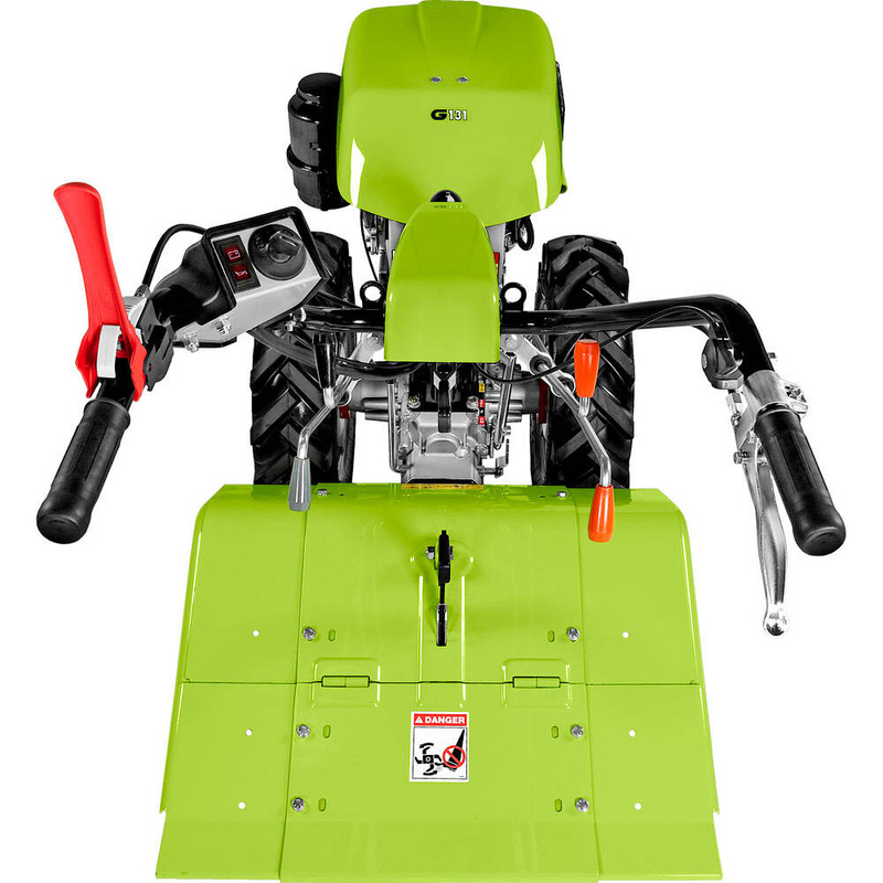 CIĄGNIK JEDNOOSIOWY GRILLO G 131 (SILNIK BRIGGS & STRATTON, BENZYNA, ROZRUSZNIK ELEKTRYCZNY)