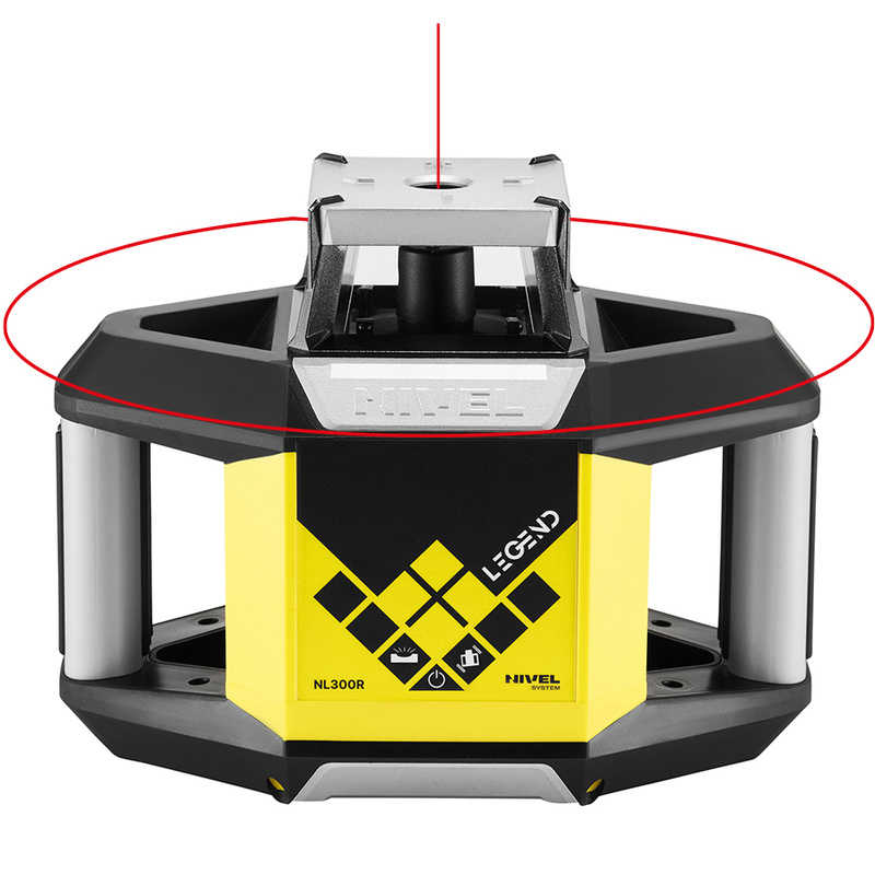 LASER OBROTOWY, NIWELATOR NIVEL SYSTEM NL300R DIGITAL + STATYW SJJ1 + ŁATA LASEROWA LS-24