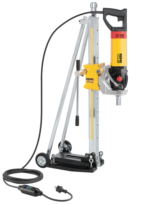 REMS PICUS SR SET 62-82-132 TITAN ELEKTRYCZNA WIERTNICA RDZENIOWA ZE STATYWEM I DIAMENTOWYMI KORONKAMI