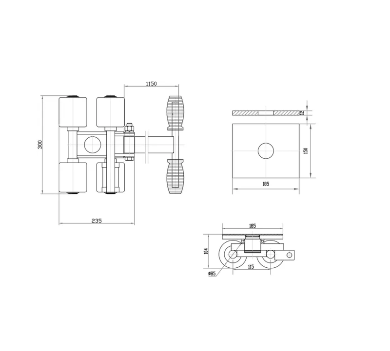 PLATFORMA TRANSPORTOWA DO TRANSPORTU MASZYN PT3