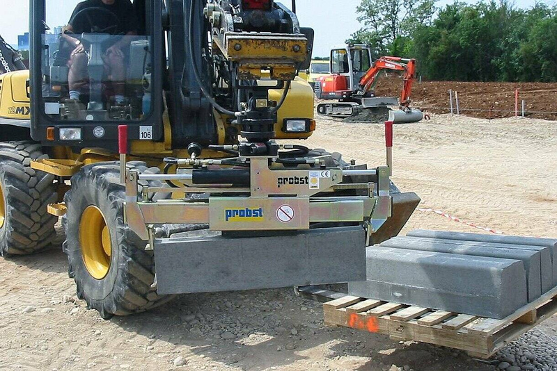 ZAWIESZANY CHWYTAK HYDRAULICZNY DO KRAWĘŻNIKÓW PROBST VZ-HS-50/150