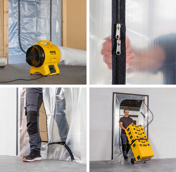 DRZWI PRZECIWPYŁOWE CHRONIĄCE PRZED KURZEM REMS U 1200 x 2200 MM