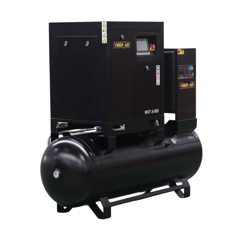 KOMPRESOR POWIETRZA ŚRUBOWY VIBER-SYSTEM VIBER-AIR INV7.5-500 Z OSUSZACZEM I FALOWNIKIEM
