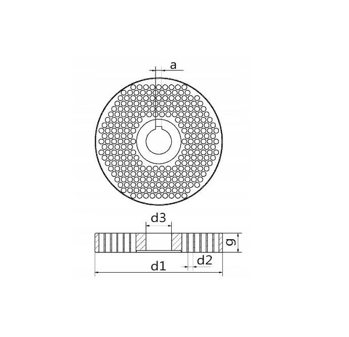 PELECIARKA GRANULATOR PASZY PELETU OPTIMAT PP100 230V100 KG/H - Ø119 MM