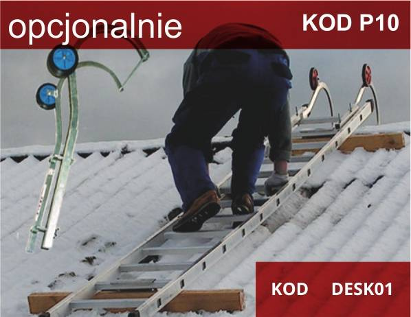 DRABINA PRZYSTAWNA POJEDYNCZA FARAONE SERIA 150.1 MOD. S1450/E.7 5,00M + STABILIZATOR