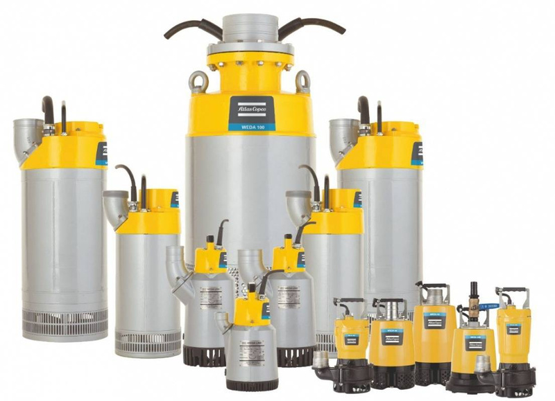 POMPA ZATAPIALNA WODY BRUDNEJ ATLAS COPCO WEDA D 10/1 N BSP