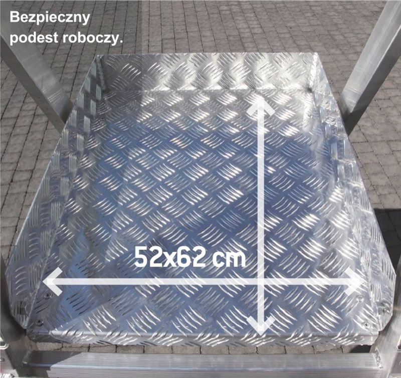 DRABINA PLATFORMA ROBOCZA FARAONE PLS5.7 4,18M + STABILIZATOR