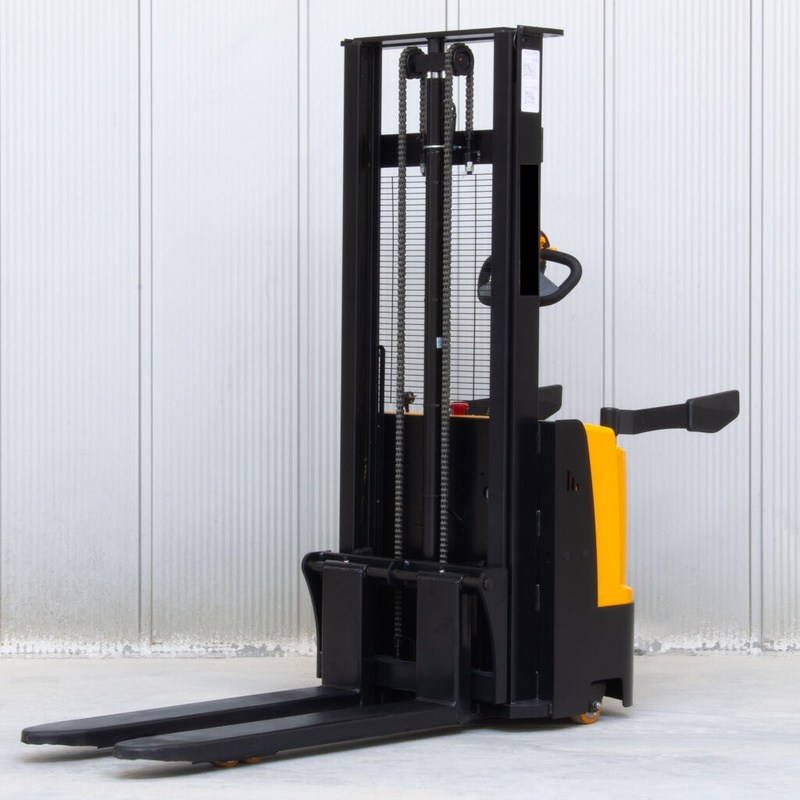 WÓZEK ELEKTRYCZNY PODNOŚNIKOWY PALETOWY VIBER-SYSTEM WE15300 Z PLATFORMĄ DLA OPERATORA 1500 KG