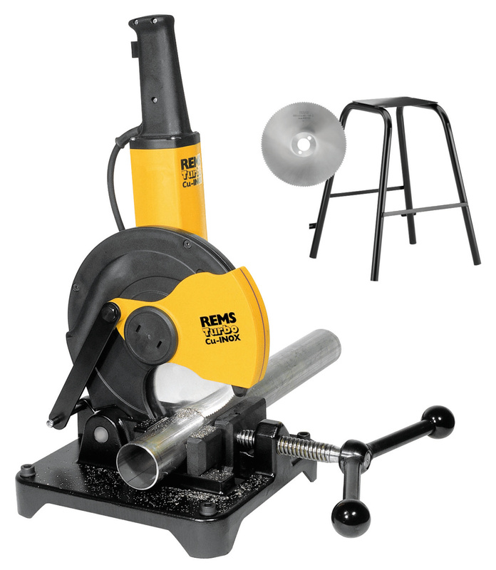 ELEKTRYCZNA PILARKA TARCZOWA DO RUR REMS TURBO CU-INOX PODSTAWA + TARCZA